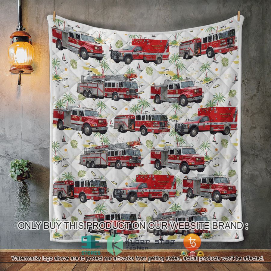 NEW Wallingford Connecticut Wallingford Fire Department Blanket 6 wallingford connecticut wallingford fire department quilt blanket 6 83236