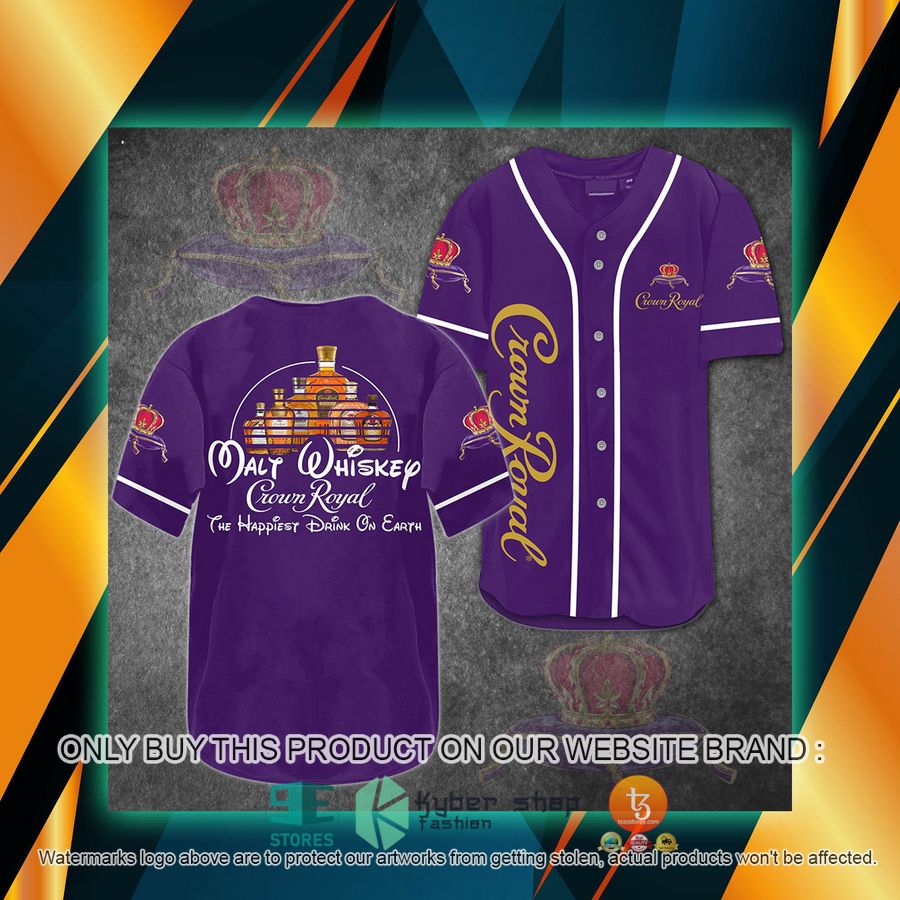 walt whiskey crown royal the happiest drink on earth baseball jersey 1 90384