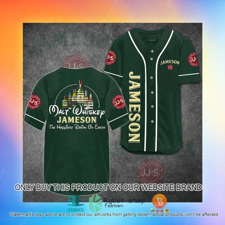 NEW Walt Whiskey Jameson Malt Whiskey The Happiest Drink On Earth Baseball Shirt 3 walt whiskey jameson malt whiskey the happiest drink on earth baseball jersey 3 75908