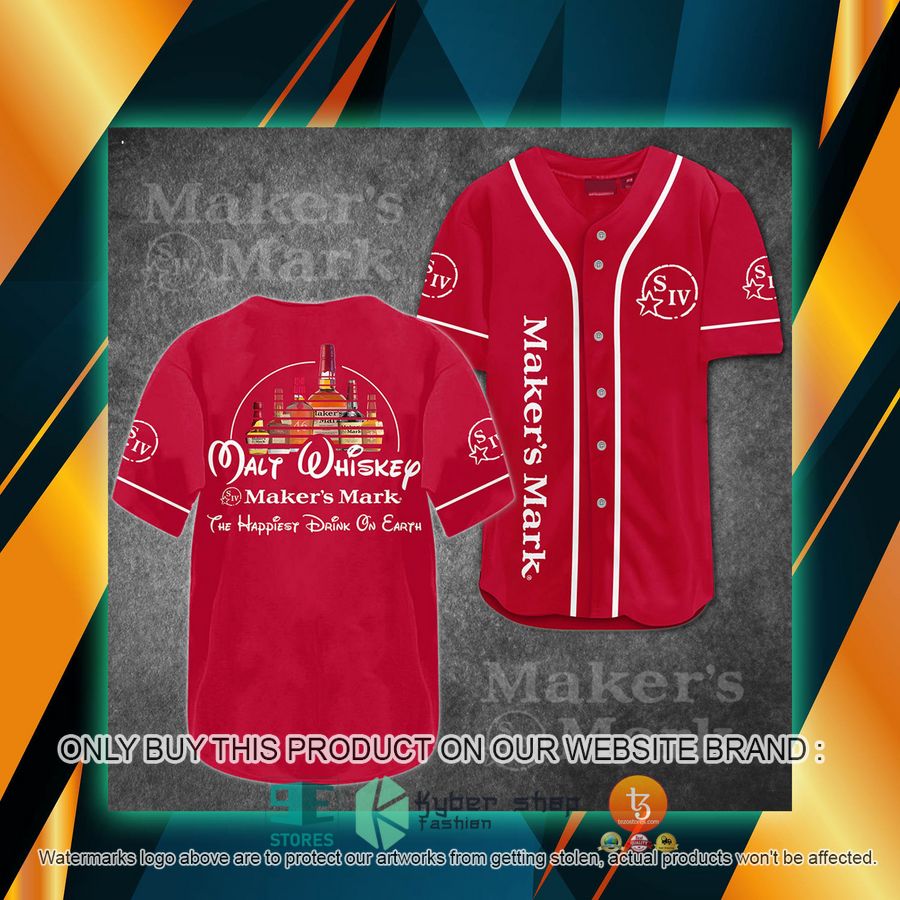 walt whiskey makers mark malt whiskey the happiest drink on earth baseball jersey 1 93777