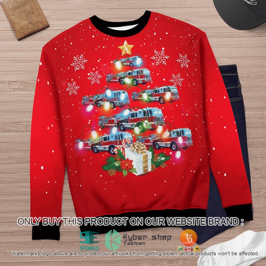 NEW Washington DC Fire And EMS Christmas Sweatshirt, Sweater 11 washington dc fire and ems christmas sweater sweatshirt 11 23635