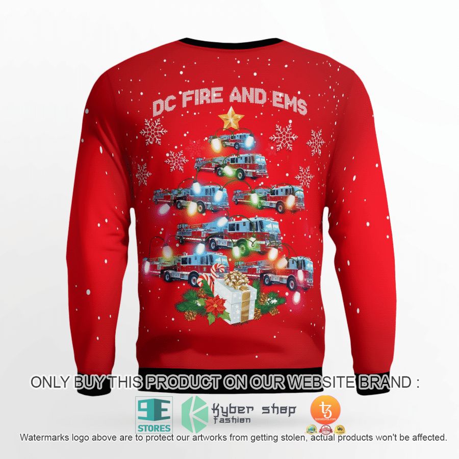 NEW Washington DC Fire And EMS Christmas Sweatshirt, Sweater 6 washington dc fire and ems christmas sweater sweatshirt 6 35344