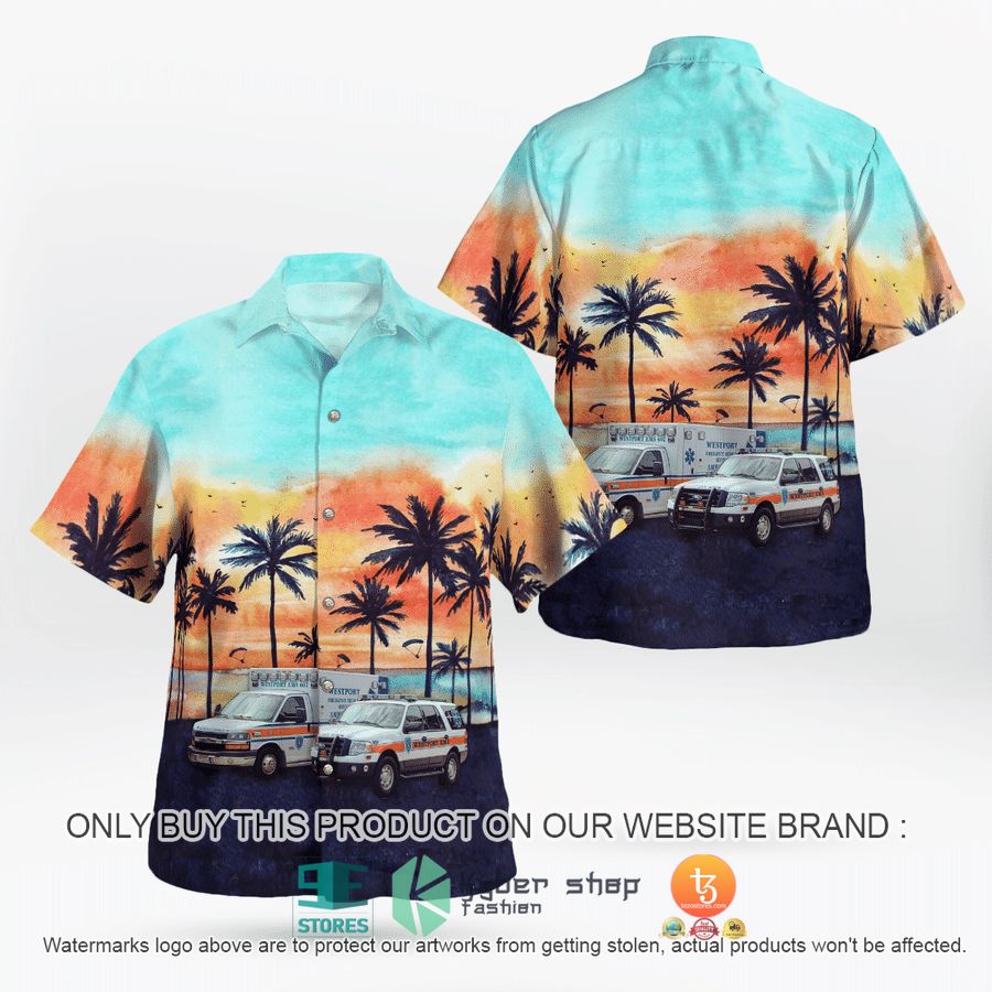 NEW Westport Connecticut Westport Volunteer Emergency Medical Service WVEMS Hawaii Shirt 16 westport connecticut westport volunteer emergency medical service wvems hawaiian shirt 1 46246