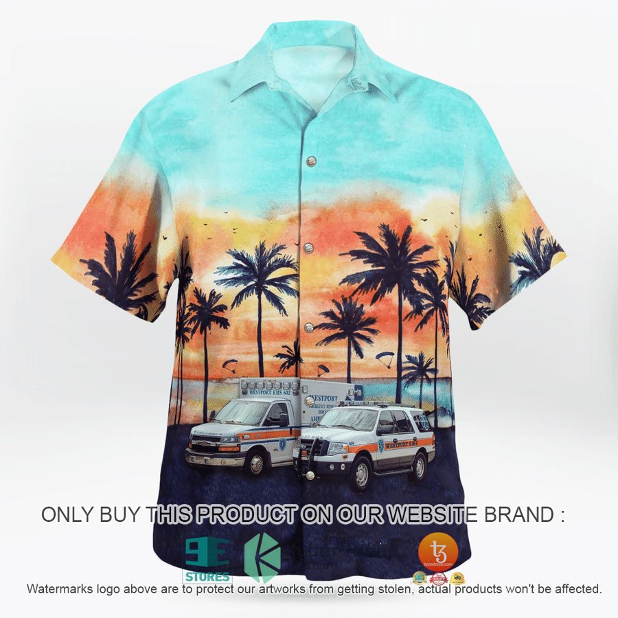 NEW Westport Connecticut Westport Volunteer Emergency Medical Service WVEMS Hawaii Shirt 4 westport connecticut westport volunteer emergency medical service wvems hawaiian shirt 4 43457