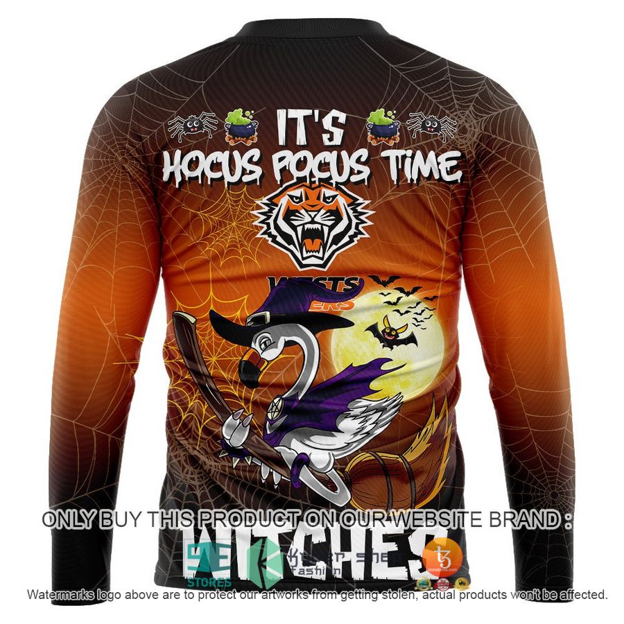 NEW Wests Tigers It's Hocus Pocus Time Halloween Flamingo Witches Hoodie, Shirt 12 wests tigers its hocus pocus time halloween flamingo witches shirt hoodie 12 41762