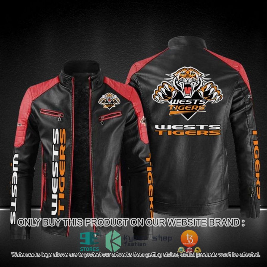 wests tigers nrl block leather jacket 3 26513