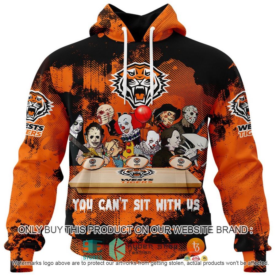 NEW Wests Tigers You Can't Sit With Us Horror Movies Characters Hoodie, Shirt 2 wests tigers you cant sit with us horror movies characters shirt hoodie 2 79372