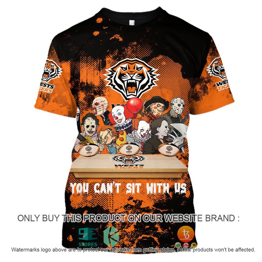 NEW Wests Tigers You Can't Sit With Us Horror Movies Characters Hoodie, Shirt 9 wests tigers you cant sit with us horror movies characters shirt hoodie 9 58371