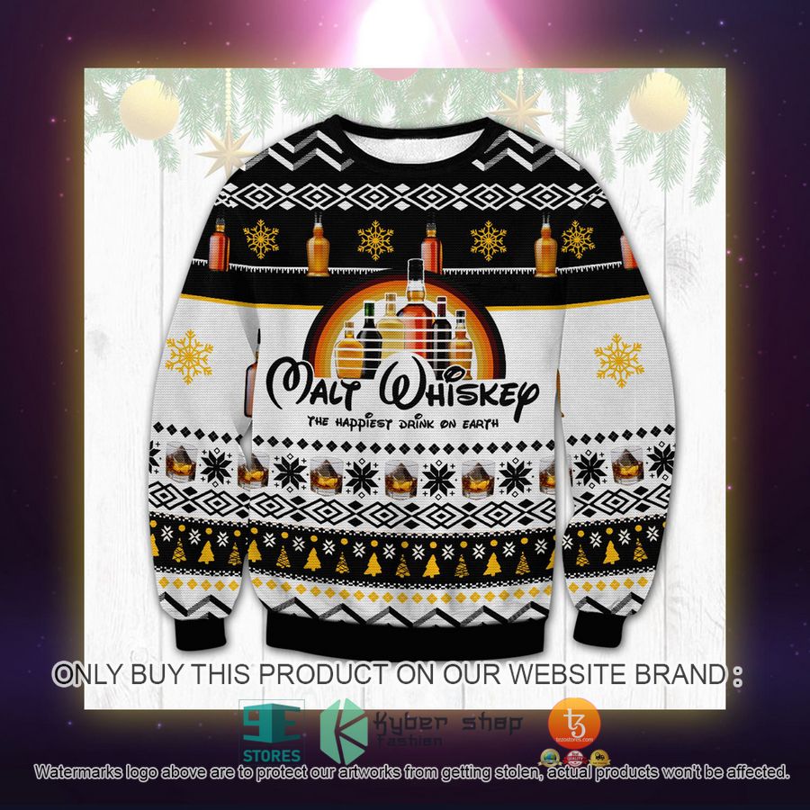HOT Whisky The Happiest Drink On Earth Ugly Sweater 2 whisky the happiest drink on earth ugly sweater 2 56229