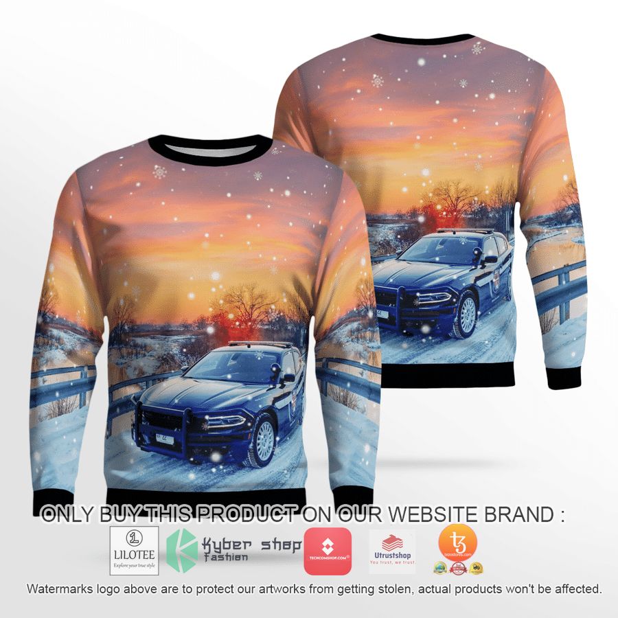 wisconsin state patrol christmas 3d sweater 1 86323
