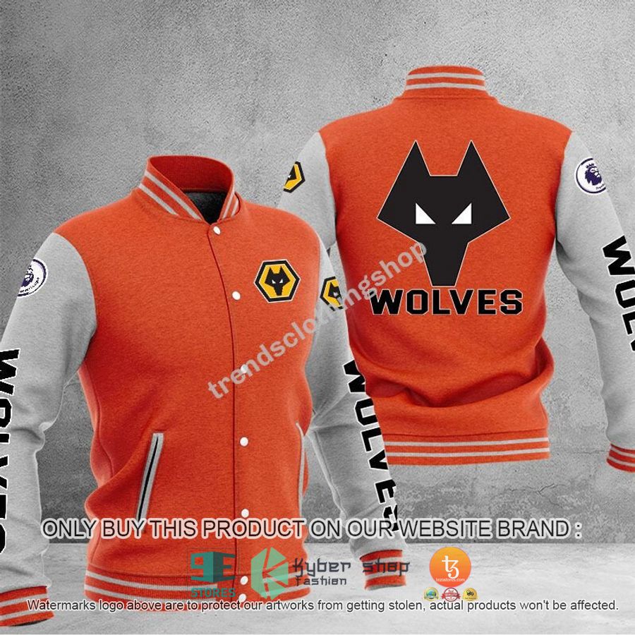 NEW Wolverhampton Wanderers F.C Varsity Jacket 4 wolverhampton wanderers f c baseball jacket 4 56014