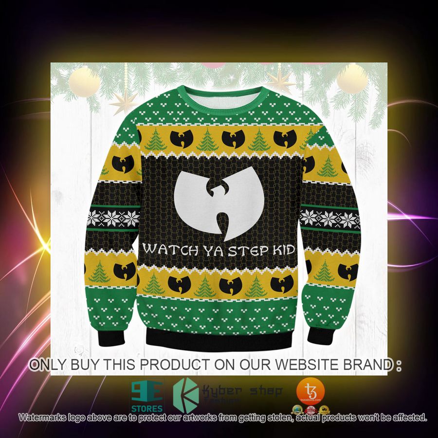 HOT Wu-tang Watch your step kid Sweater 2 wu tang watch your step kid ugly sweater 2 83424