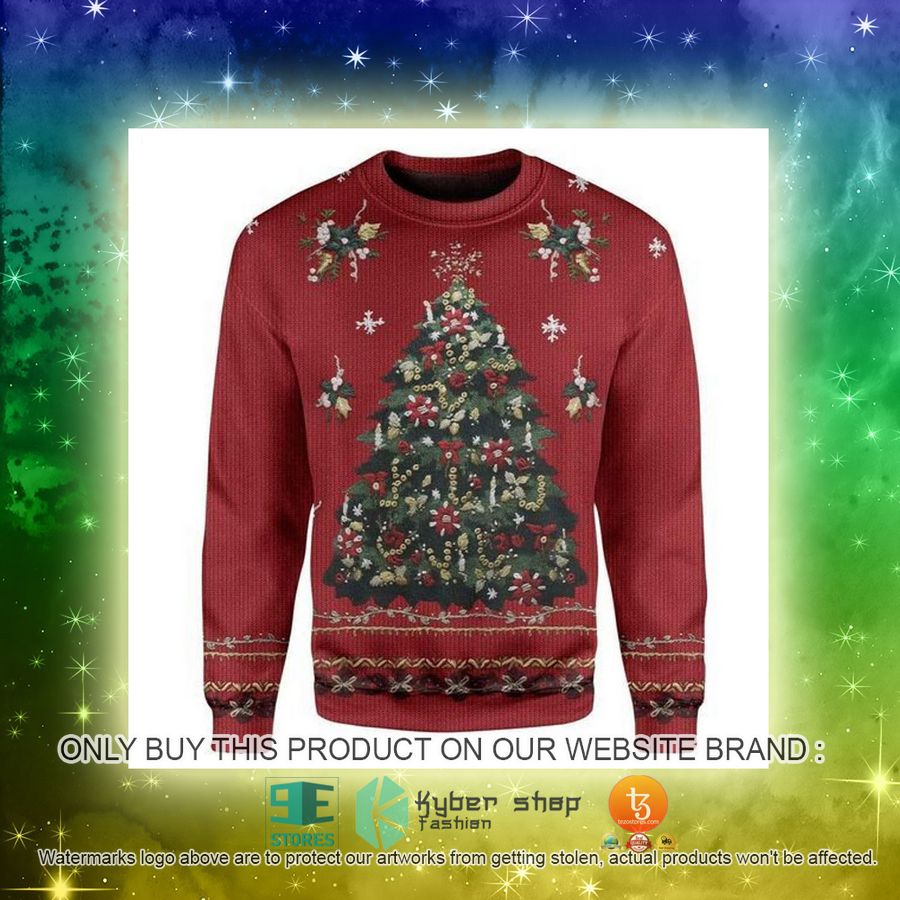 NEW Xmas Tree Christmas Sweatshirt, Sweater 3 xmas tree christmas ugly sweater 3 21638
