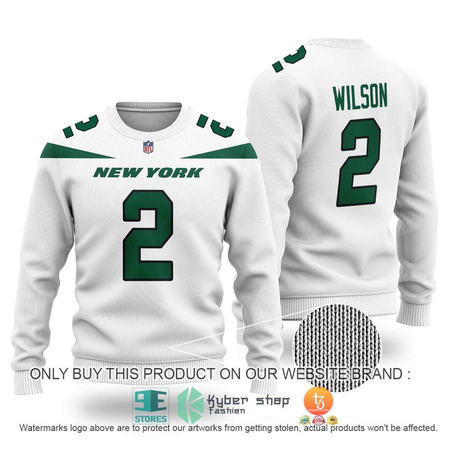 zach wilson 2 new york jets white sweater 1 55730