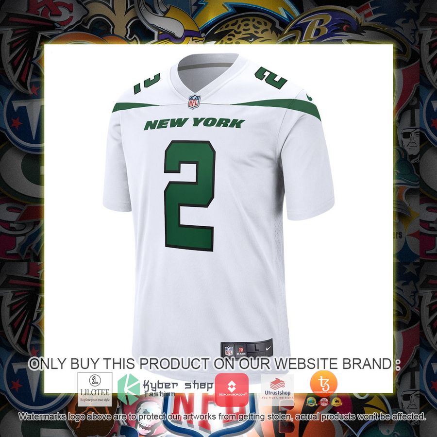 HOT Zach Wilson New York Jets Nike White White Football Jersey Shirt 2 zach wilson new york jets nike white white football jersey 2 11437