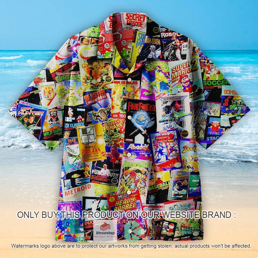 NEW 8-Bit Armageddon Retro Video Game Hawaii Shirt 9 8 bit armageddon retro video game hawaiian shirt 1 22255