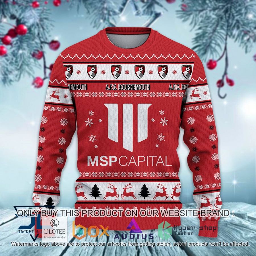 a f c bournemouth ugly christmas sweater 2 40392
