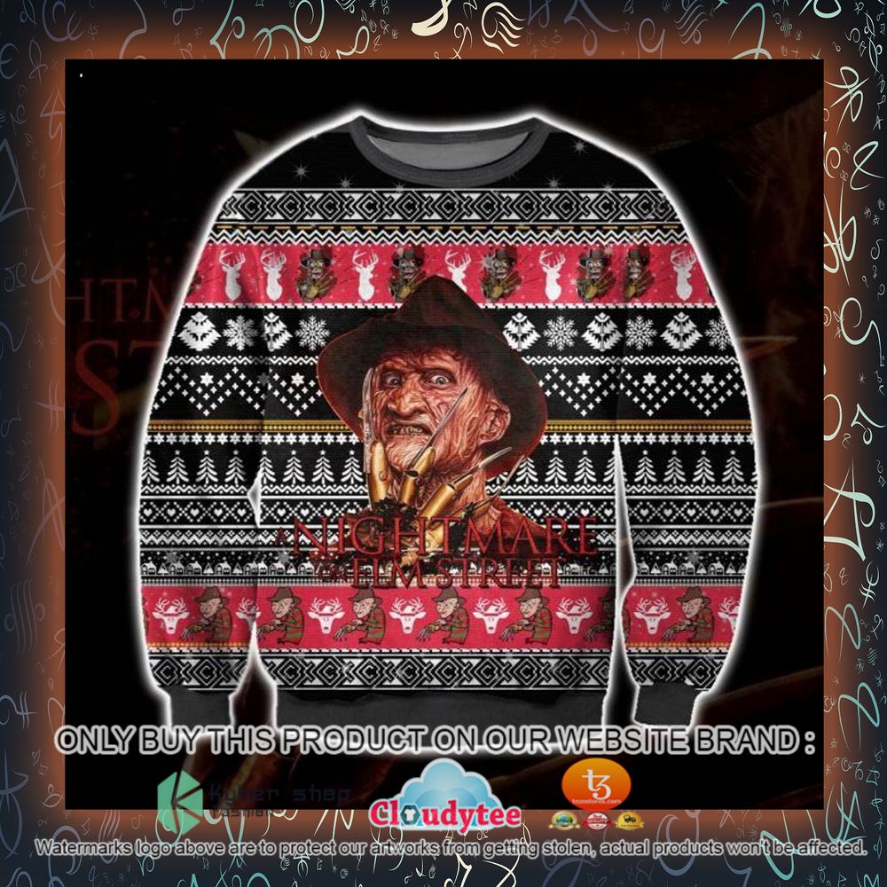 A Nightmare on Elm Street Freddy Krueger Ugly Sweater 5 a nightmare on elm street freddy krueger ugly sweater 5 49067