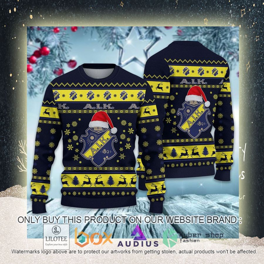 AIK IF SHL Ugly Christmas Sweater 11 aik if shl ugly christmas sweater 11 58427