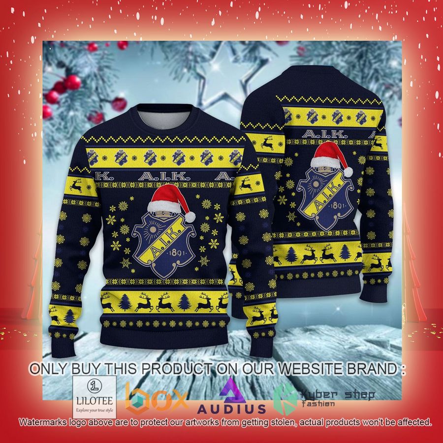 AIK IF SHL Ugly Christmas Sweater 13 aik if shl ugly christmas sweater 13 20392