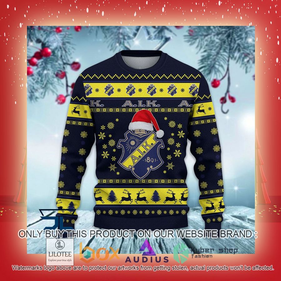 AIK IF SHL Ugly Christmas Sweater 18 aik if shl ugly christmas sweater 18 98080