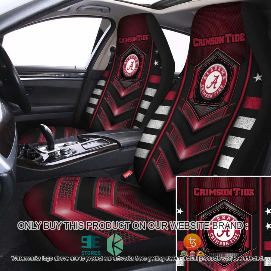 alabama crimson tide university of alabama car seat covers 1 69185