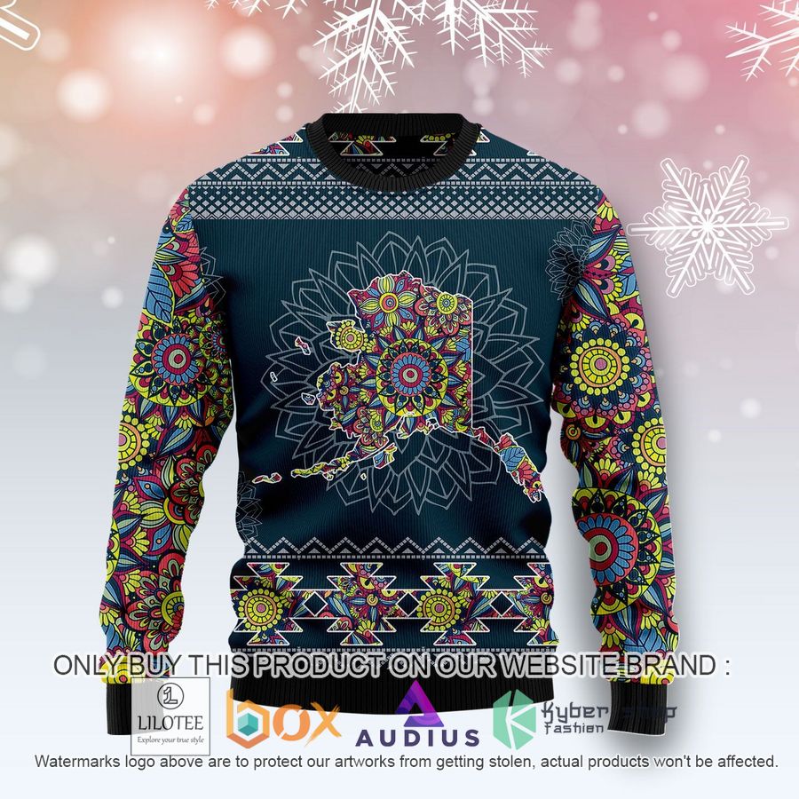 alaska blue mandal ugly christmas sweater 1 60823