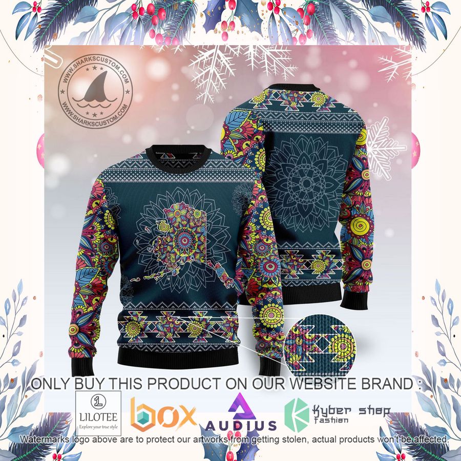 Alaska Blue Mandal Ugly Christmas Sweater 12 alaska blue mandal ugly christmas sweater 12 92542