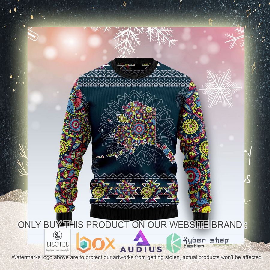 Alaska Blue Mandal Ugly Christmas Sweater 4 alaska blue mandal ugly christmas sweater 4 29459