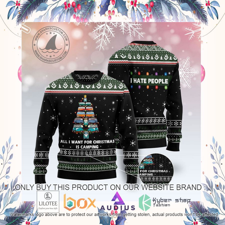 All I Want For Christmas Is Camping Ugly Christmas Sweater 12 all i want for christmas is camping ugly christmas sweater 12 5288