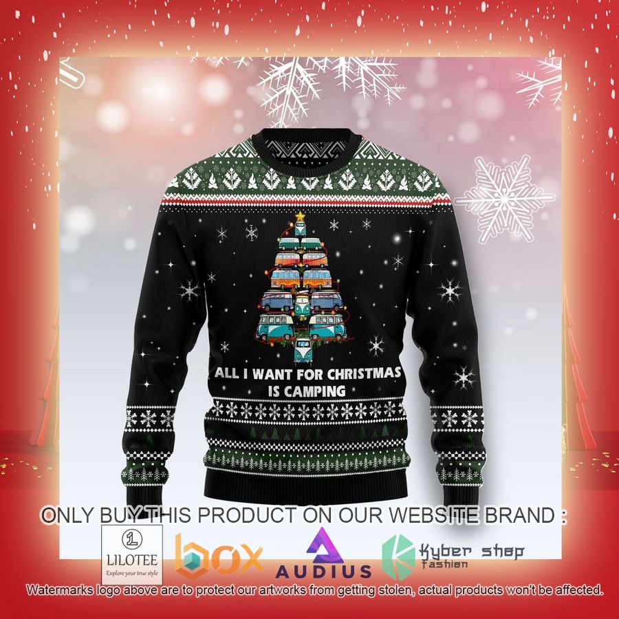 All I Want For Christmas Is Camping Ugly Christmas Sweater 7 all i want for christmas is camping ugly christmas sweater 7 92548