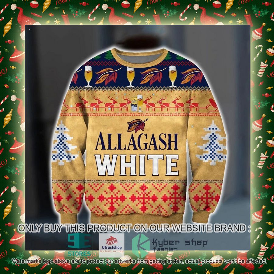 NEW Allagash White Ugly Christmas Sweatshirt 3 allagash white ugly christmas sweater 3 65805