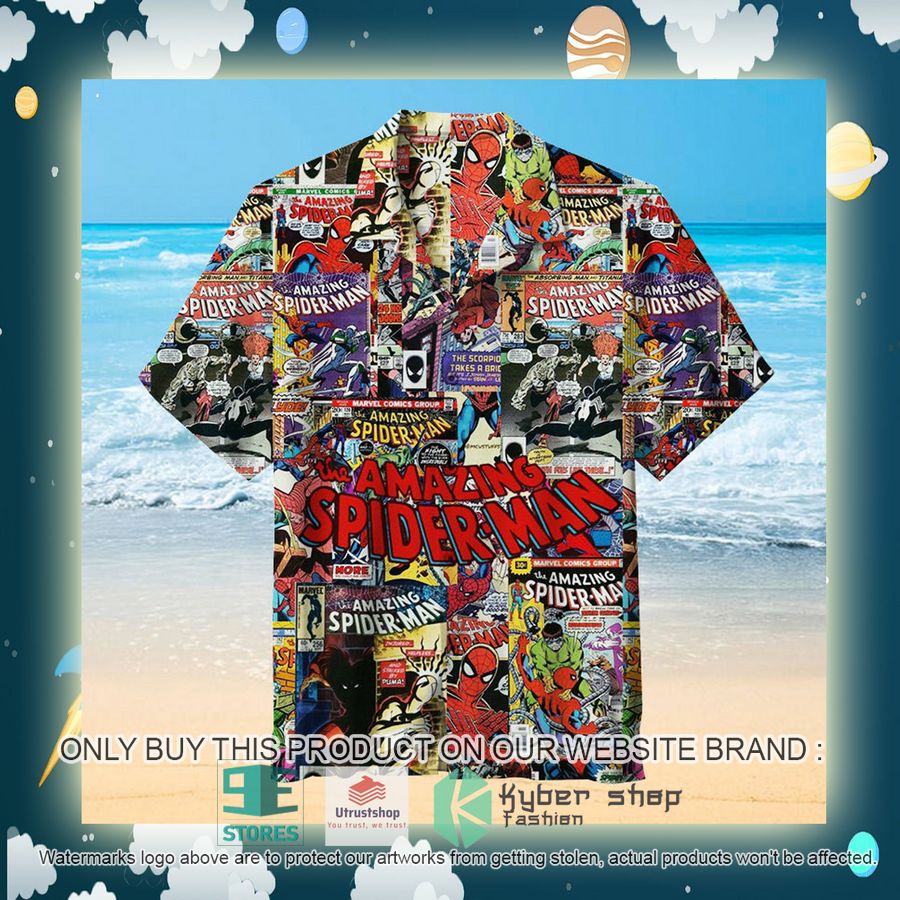 NEW Amazing Spiderman Covers Hawaii Shirt 2 amazing spiderman covers hawaiian shirt 2 21264