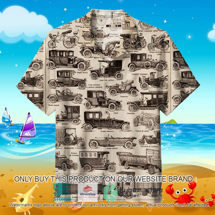 NEW Antique Vehicle Hawaii Shirt 9 antique vehicle hawaiian shirt 1 16656