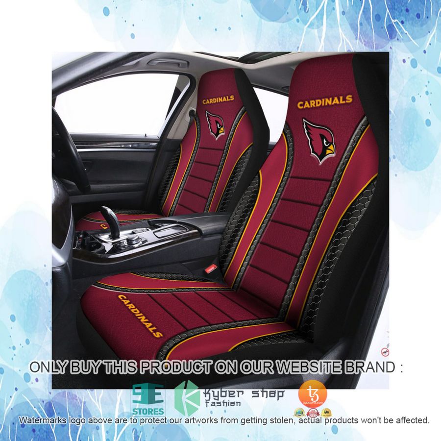 HOT Arizona Cardinals Dark Red Car Seat Covers 4 arizona cardinals dark red car seat covers 4 31868