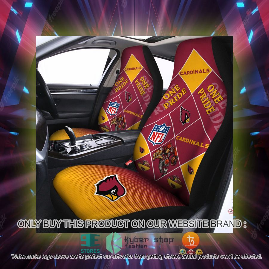 arizona cardinals one pride car seat covers 2 77938