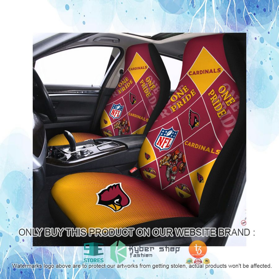 HOT Arizona Cardinals One Pride Car Seat Covers 4 arizona cardinals one pride car seat covers 4 51223