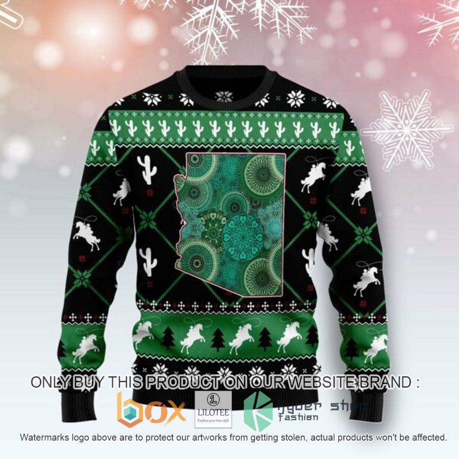 arizona usa symbols pattern ugly christmas sweatshirt 1 31613