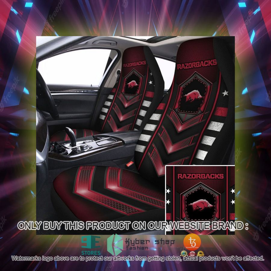 arkansas razorbacks university of arkansas car seat covers 2 79910