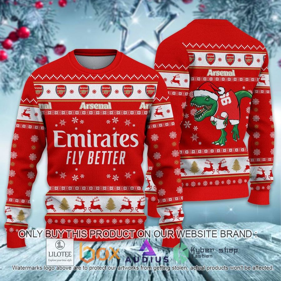 arsenal f c ugly christmas sweater 1 33802