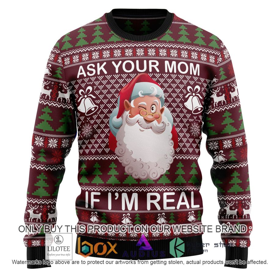 ask your mom if i am real ugly christmas sweater 1 32884