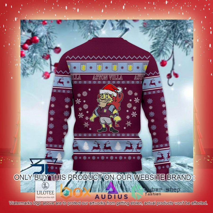 Aston Villa F.C Ugly Christmas Sweater 16 aston villa f c ugly christmas sweater 16 32919