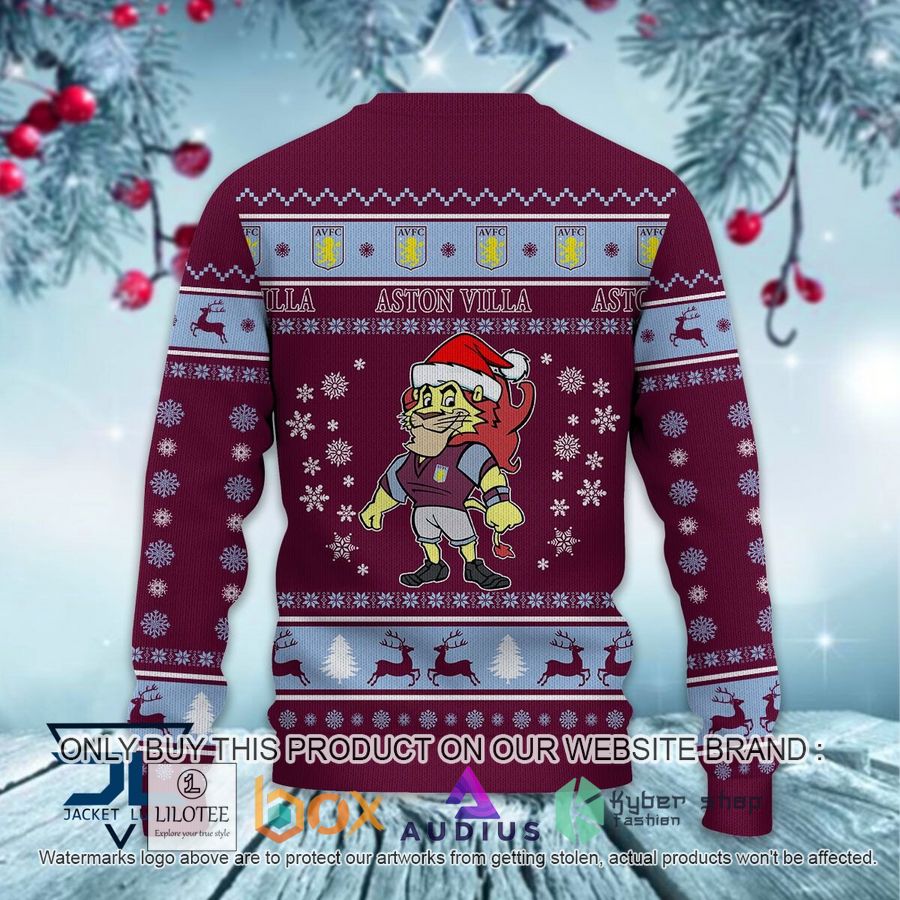 Aston Villa F.C Ugly Christmas Sweater 6 aston villa f c ugly christmas sweater 6 8871