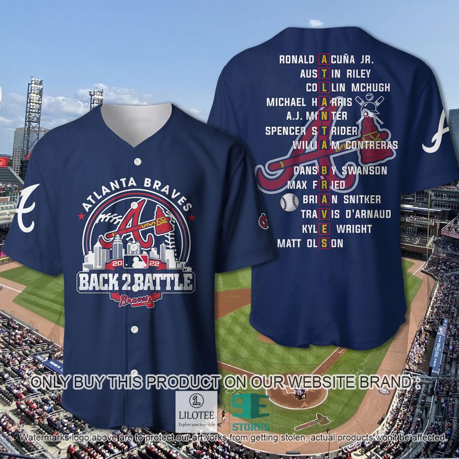 NEW Atlanta Braves Back 2 Battle Baseball Jersey 1 atlanta braves back 2 battle baseball jersey 2 85845