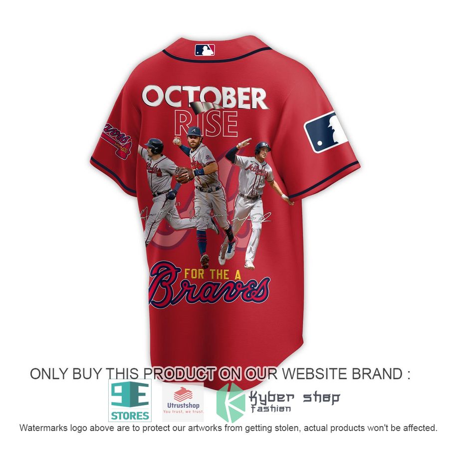 NEW Atlanta Braves October Rise For The A Braves red Baseball Shirt 3 atlanta braves october rise for the a braves red baseball jersey 3 70794