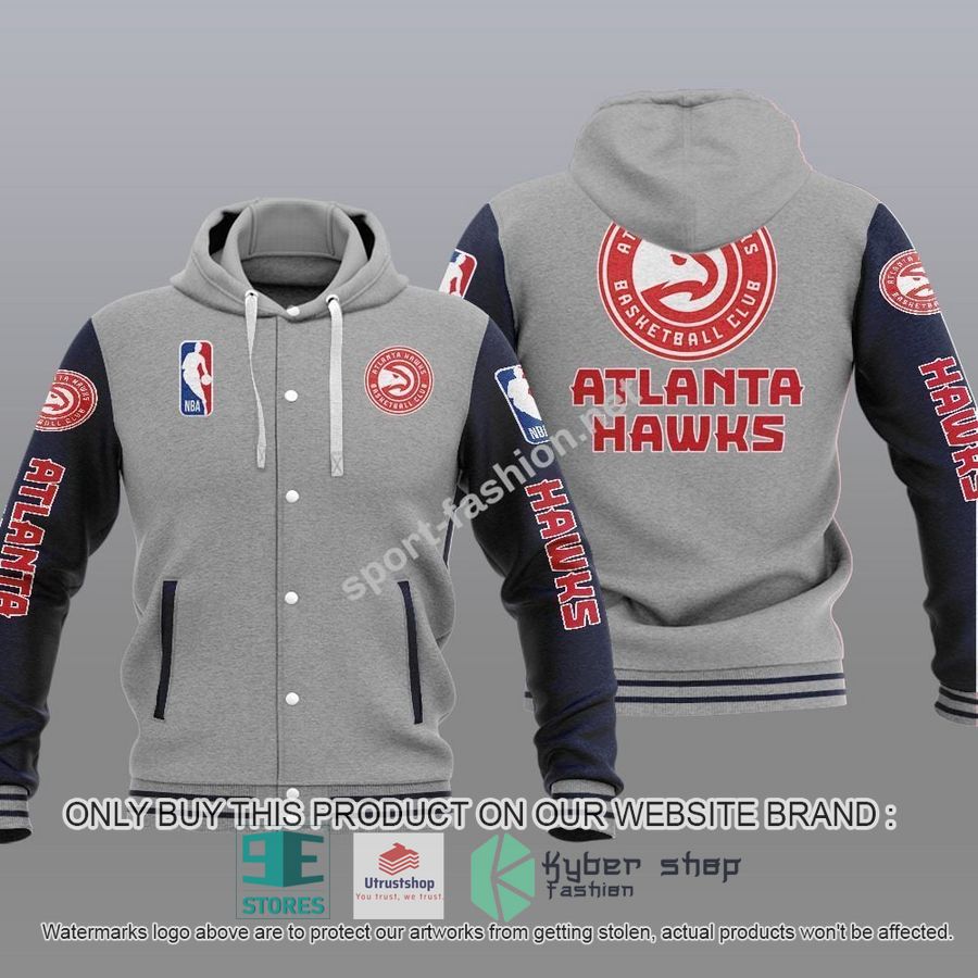 atlanta hawks nba baseball hoodie jacket 2 27814