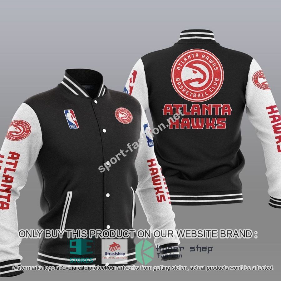 atlanta hawks nba baseball jacket 1 5367