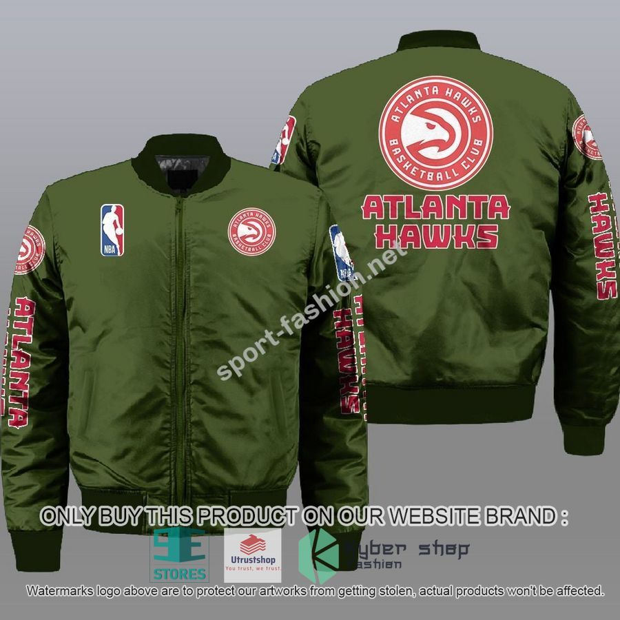 NEW Atlanta Hawks Bomber Jacket 3 atlanta hawks nba bomber jacket 3 1311