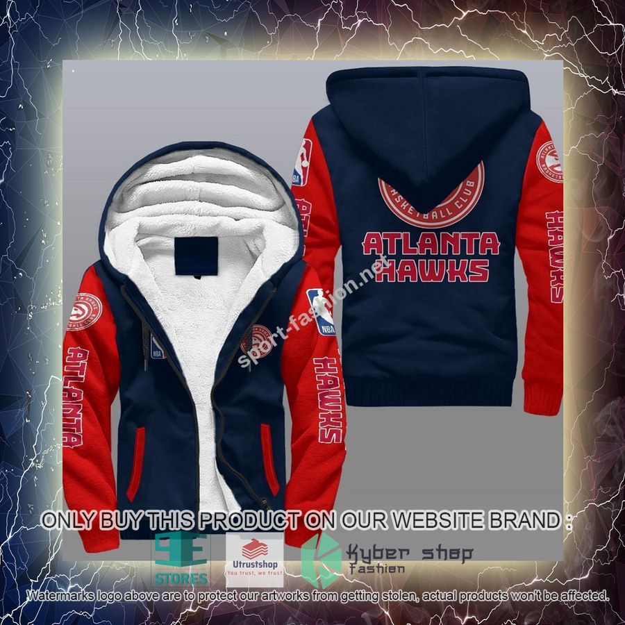 NEW Atlanta Hawks 3D Fleece Hoodie 16 atlanta hawks nba fleece hoodie 16 13141