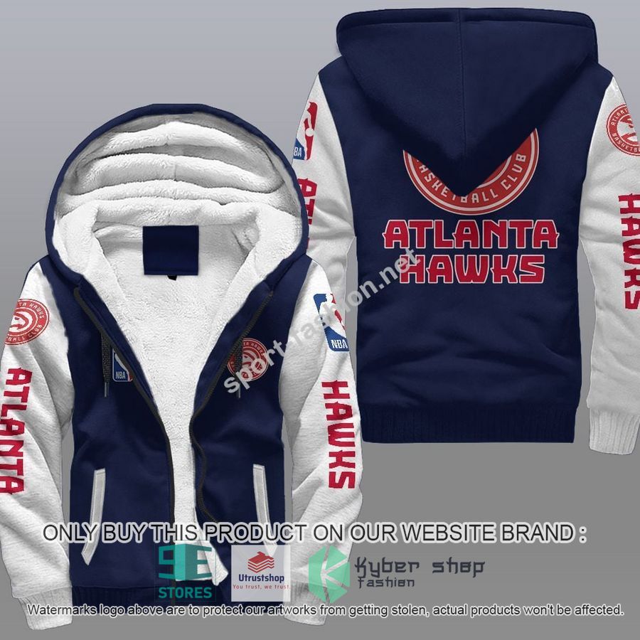 NEW Atlanta Hawks 3D Fleece Hoodie 3 atlanta hawks nba fleece hoodie 3 56412